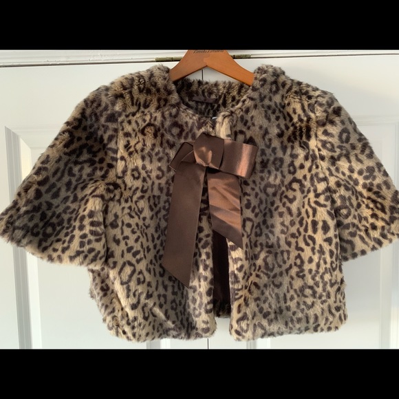 Redherring Girls Leopard design Jacket - Picture 4 of 7